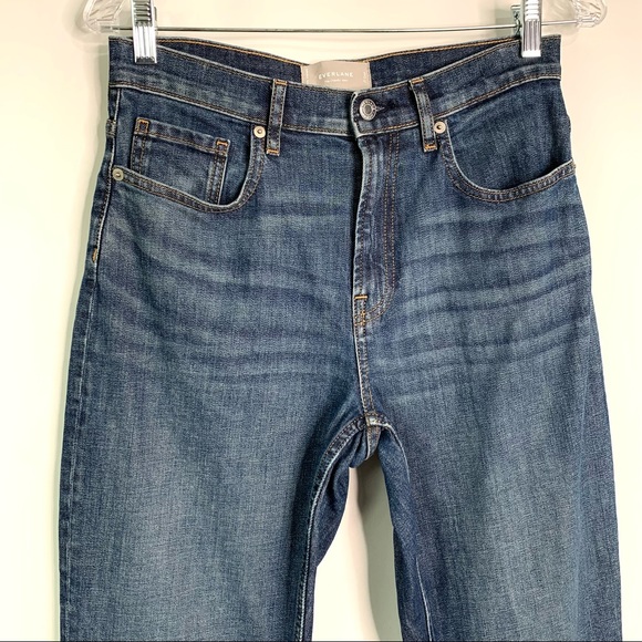 Everlane The Cheeky Jean High Rise Crop Jeans Size 27 Medium Wash - Picture 2 of 6